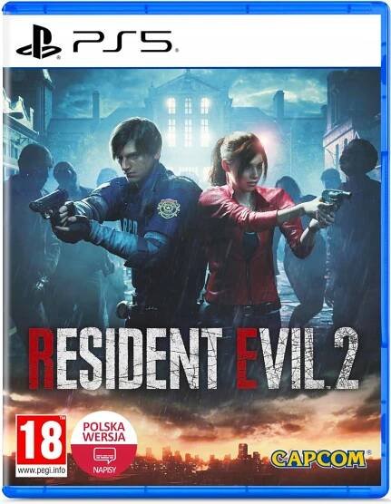 Resident Evil 2 PL PS5 Remake Survival Horror Akční příběh Grafika Next-Gen