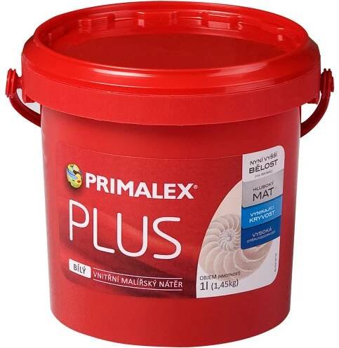 Primalex Vnitřní malířský nátěr Plus bílý 1 l