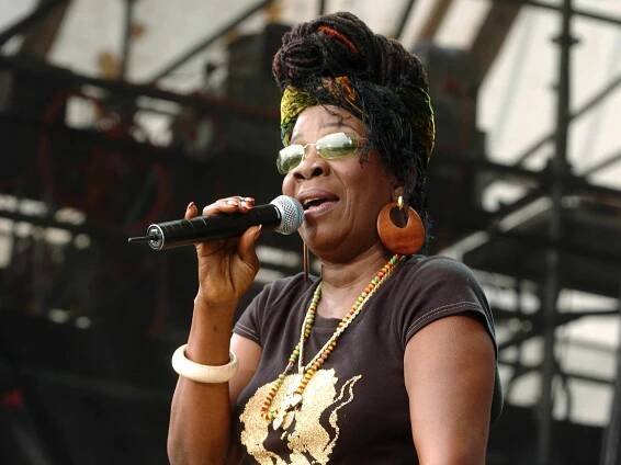 Rita Marley during LIVE 8 - Philadelphia - Show at Philadelphia Museum of Art in Philadelphia, Pennsylvania, United States