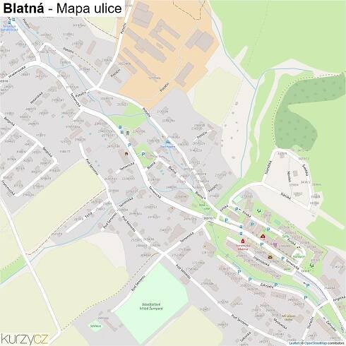 Blatná - mapy | Kurzy.cz