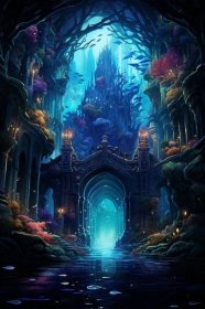 An Enigmatic Undersea Realm with Mysterious Waterworld Inhabited by Merfolk and Magical Creatures