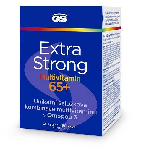 GS Extra Strong Multivitamin 65+, 60 tablet + 60 kapslí