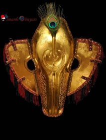 Topkapi Palace War Horse Helmet ( Gold-plated )