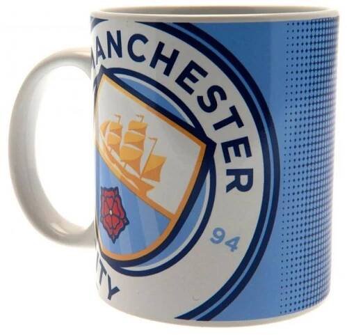 Manchester City FC: Logo And Dots - keramický hrnek