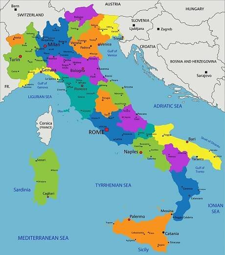 Map of Italy 7