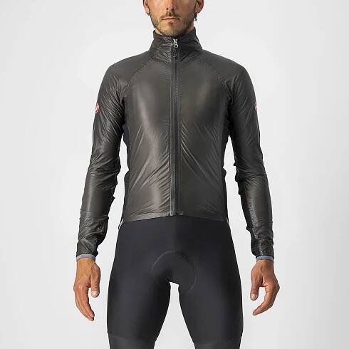 CASTELLI Cyklistická voděodolná pláštěnka - SLICKER PRO - černá