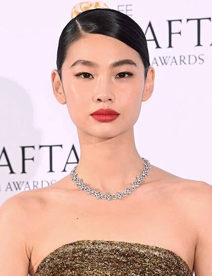 Hoyeon Jung during the EE BAFTA Film Awards 2023 at The Royal Festival Hall on February 19, 2023 in London, England.