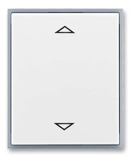 Element® kryt spínače žaluziového s krátkocestným ovladačem s potiskem 3299E-A00110 04 bílá/ledová šedá ABB