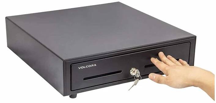 Volcora 16-Inches Manual Push Open Cash Register Drawer