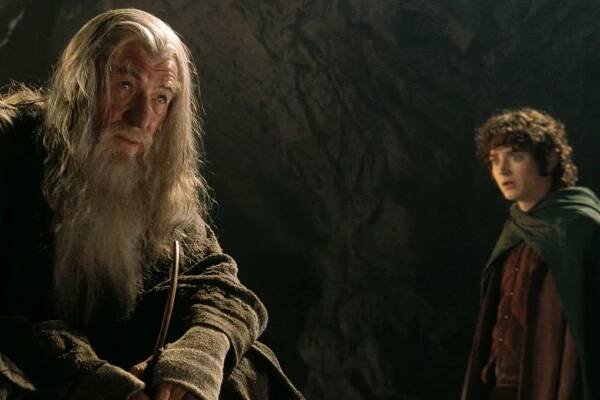 Gandalf a Frodo z filmové trilogie Pán prstenů