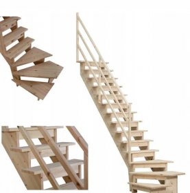 Dřevěné schody Léčebné Levé Borovice