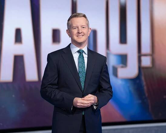Ken Jennings hosting Celebrity Jeopardy!