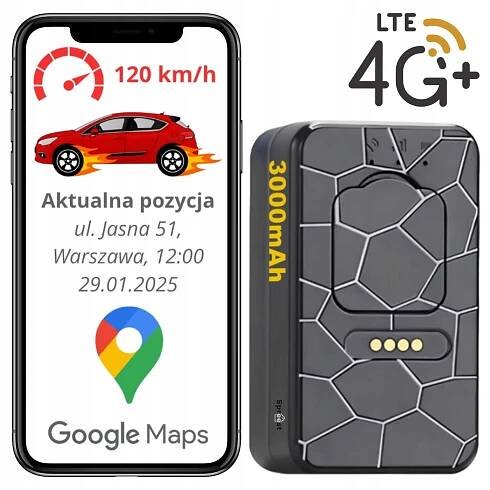 GPS LOKÁTOR 4G MINI PRO VOZIDLA KOLA AUTA MAGNET TRACKER G50S 3000 mAh