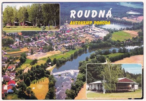 Roudná-u Soběslavi-okr Tábor-letecký pohled-kemp Pohoda-VF - Pohlednice místopis