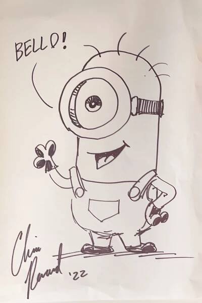 Autograph Cartoon Chris Renaud Autogramm