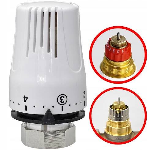 RADIÁTOROVÝ termostat RA-N pro RADIÁTORY PURMO Termostatická hlavice LUX-R