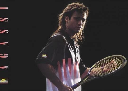 Tennis Ikone Andre Agassi und Nike