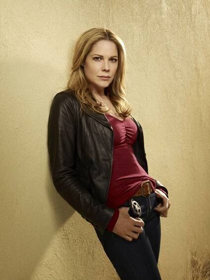 Caption: Actress Mary McCormack Portraying Character Mary Shannon Wallpaper