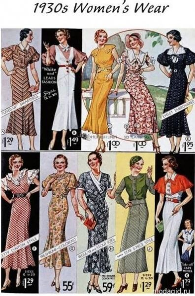 1930s Women's Wear. Retro Šaty, Historická Móda, Dějepis, Letní Šaty, Léto, Dámská Móda, Kreslení, Šaty, Moda