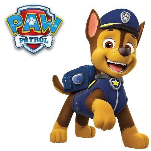 Chase the Police Dog from PAW Patrol keeping an eye out Wallpaper
