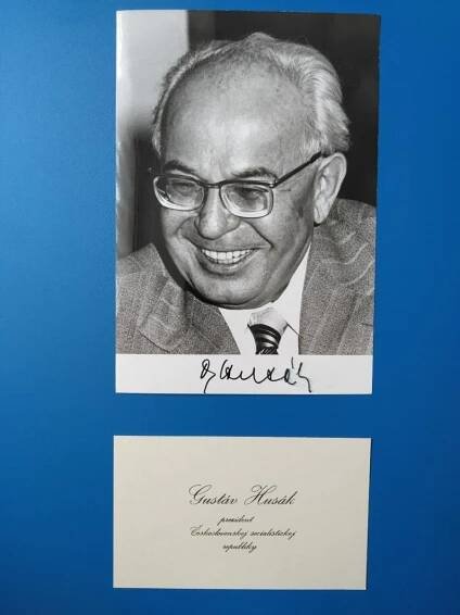 Gustav Husák *1913 - 1991 autogram / podpis