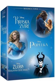 Kráska a zvíře + Popelka + Zloba: Královna černé magie - kolekce - 3 DVD