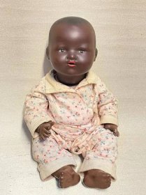Panenka kluk černoušek mimino Armand Marseille 36cm