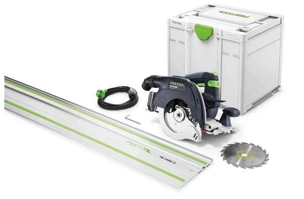 Kotoučová pila Festool HK 55 EBQ-Plus-FS - 1200W, 160mm, 4.4kg, mafl, kufr Systainer SYS3 M 337, vodící lišta, kód: 576126