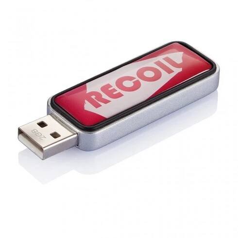 Vysouvací USB flash disk 2 GB - Brandpoint.cz