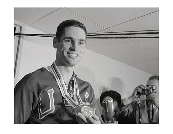 Fred Hansen with gold medal