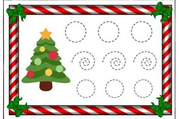 a christmas tree cut out on a white background with red and green candy canes