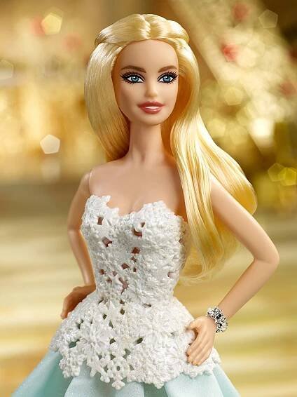 Bright white doll