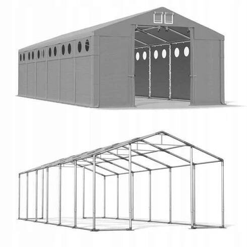 Stavební stany 6x12 m [3 m] Průmyslové DAS 560 W