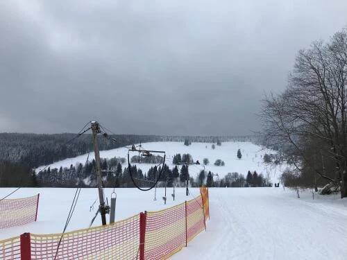 Apartmán Nové Hutě Šumava v zimě