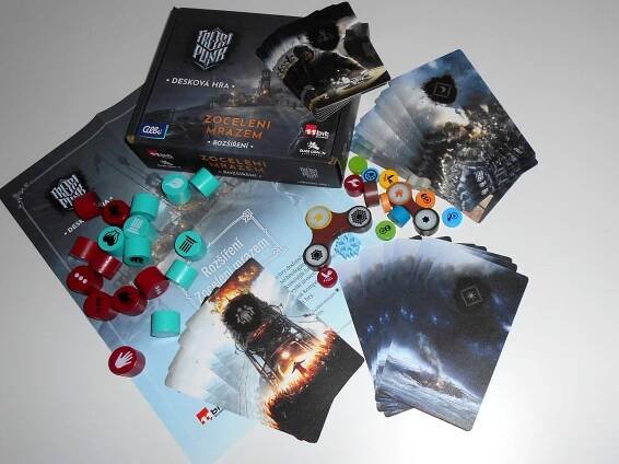 Frostpunk: Desková hra; foto: rozšíření – zocelení mrazem