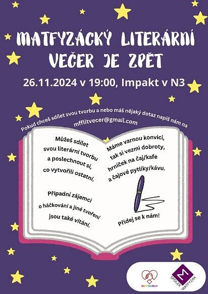 Matfyzácký Literární večer – Matfyzák