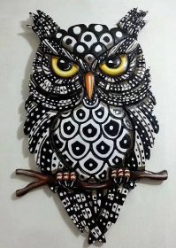Da Motta Artesanato  MDF, резные и расписные Owl Mosaic, Mosaic Art, Zentangle