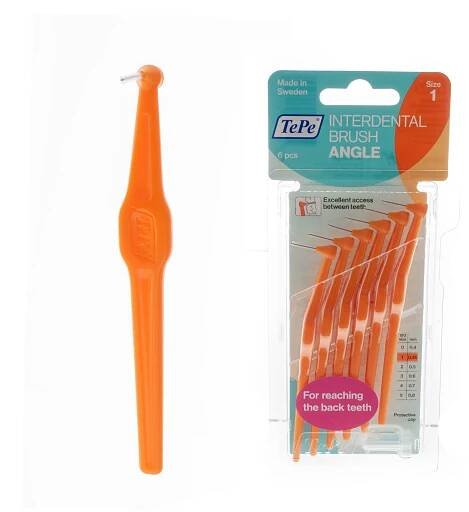 TePe meziz.kart.Angle size 1 Oranžové 6ks 154620
