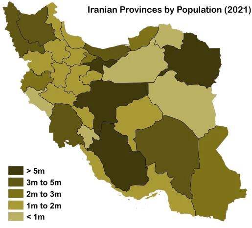 Soubor:Provinces of Iran by population.svg – Wikipedie
