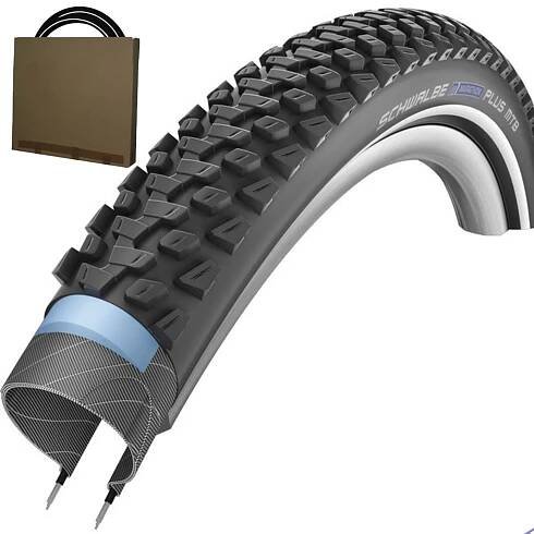 Schwalbe Reifen Marathon Plus MTB HS468 26x2.10 Pannenschutz schwarz Reflex