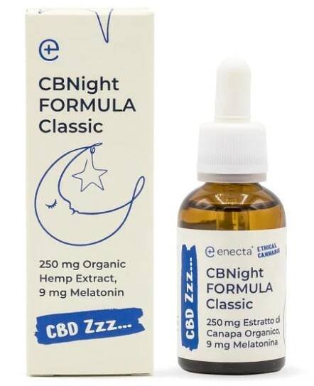 CBD Enecta CBNight Plus konopný olej s melatoninem 250 mg 30 ml