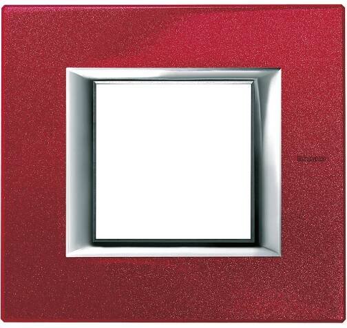 LEGRAND HA4802RC BTicino rámeček 2M čínská červená