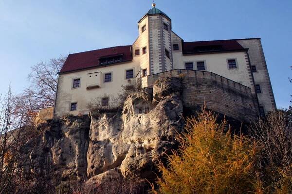 Ein Teil der Burg Hohnstein