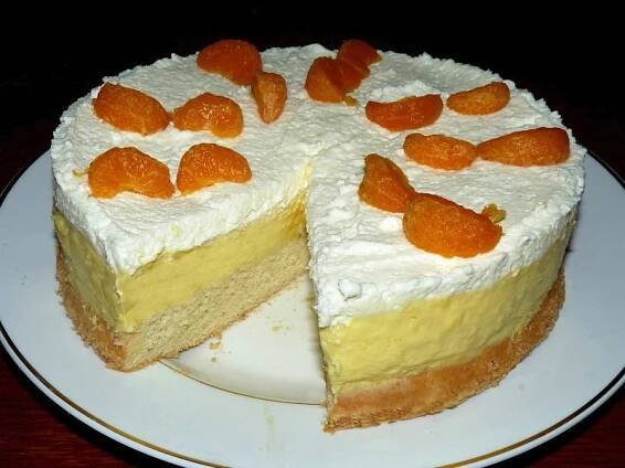 there is a cake that has been cut into pieces
