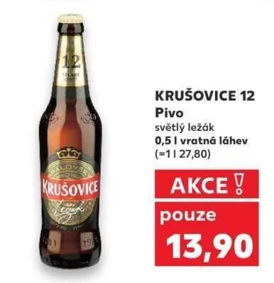 Kaufland KRUŠOVICE 12 Pivo nabídka