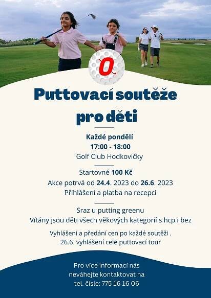 Golf Club Hodkovičky | Puttovací soutěže pro děti - každé pondělí - GOLFMAGAZINE.cz