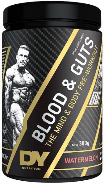 PŘEDTRÉNINKOVÁ PUMPA Dorian Yates Blood & Guts 380 g ŽVÝKAČKA