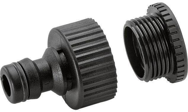 Kärcher Home & Garden 2.645-006.0 plast přípojka kohoutu rychlospojka, 24,2 mm (3/4) vnitřní závit, 18,7 mm (1/2) vnitřní závit sada