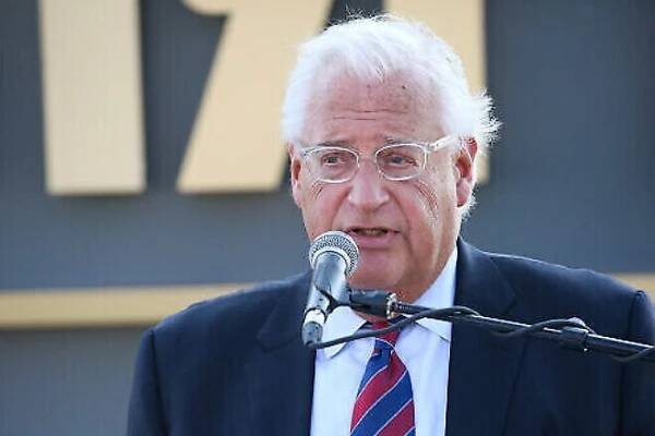 U.S. Ambassador to Israel David Friedman speaks at the dedication ceremony for a new town named after U.S. President Donald Trump in the Golan Heights, June 16, 2019. Photo by David Cohen/Flash90.
