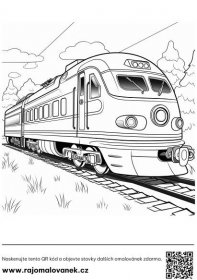 Omalovánky vlaky kreslený